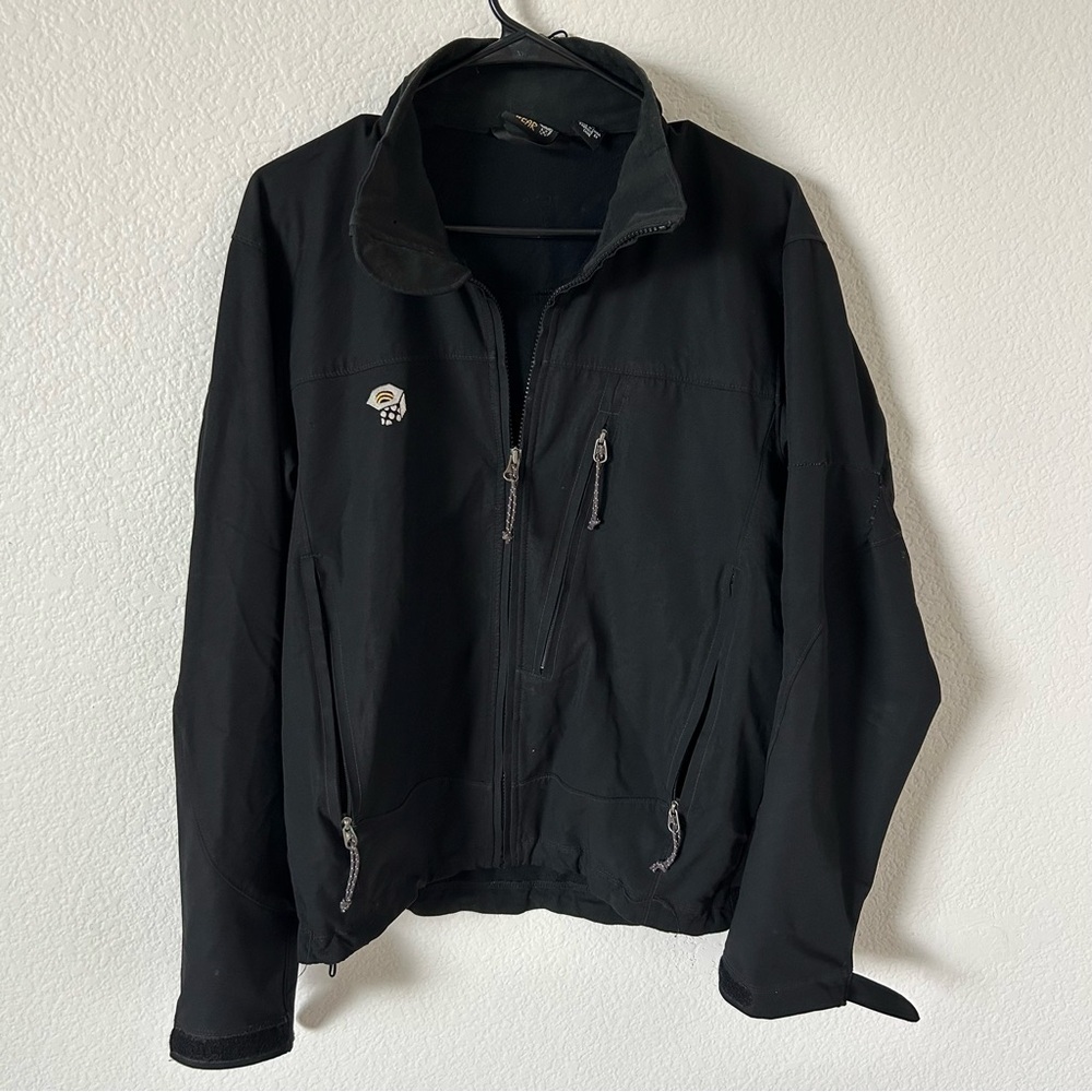 Mountain Hardwear Men's Medium Zip Up  Black Outdoor Gorpcore Jacket